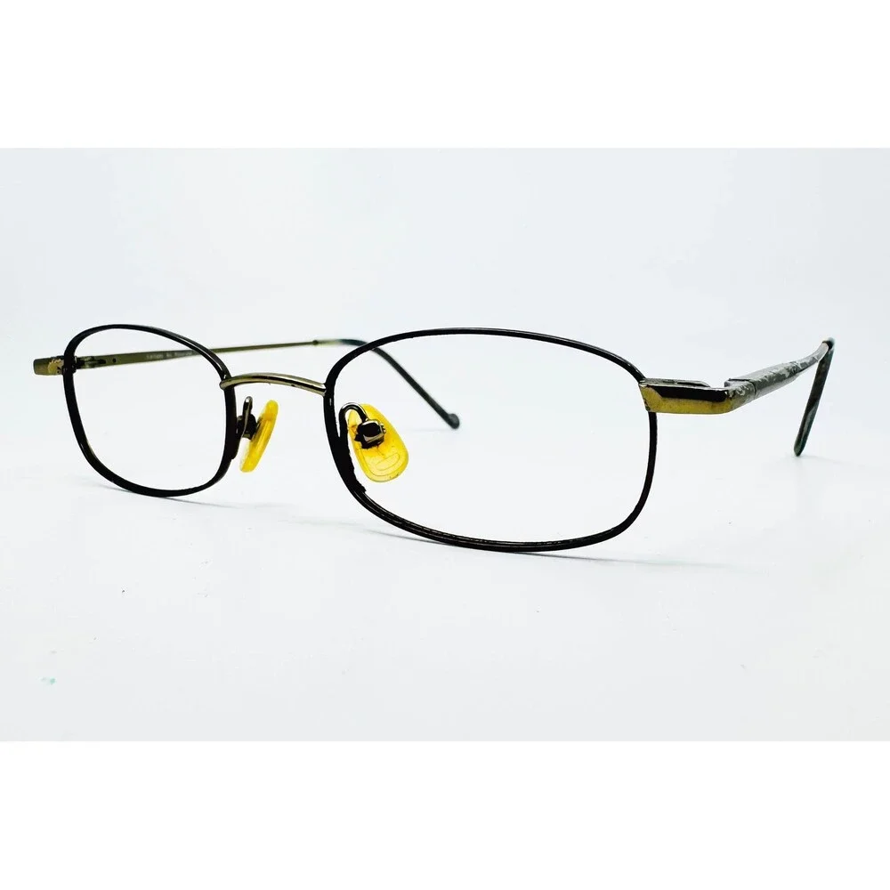 Magnetic Flip Eyeglass Frames Unisex Brown Oval 242 MOCSND 47-19-140
